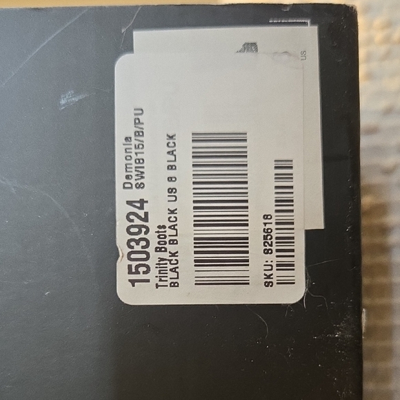 Demonia Trinity Black Platform Boots with Silver Buckles - Picture 11 of 11